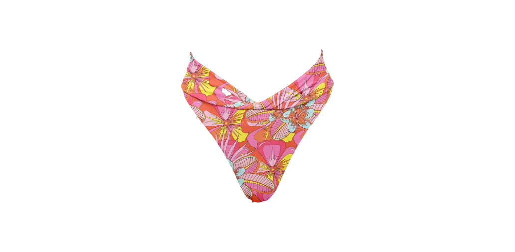 Psychedelic Dream Twisted V-Waist Bikini Bottom