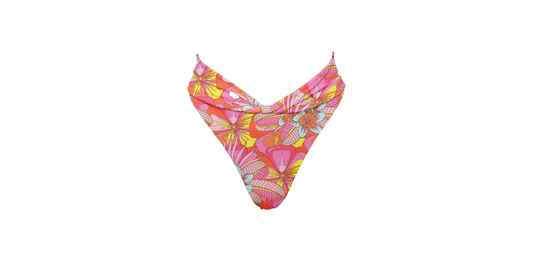 Psychedelic Dream Twisted V-Waist Bikini Bottom